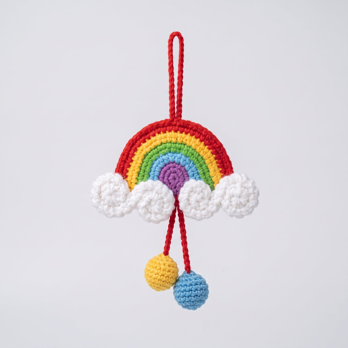 DIY Crochet Rainbow Car Charm & Keychain Kit
