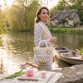 Hand-Crocheted Tulip Mini Tote Bag - A Splash of Colorful Blooms for Every Day